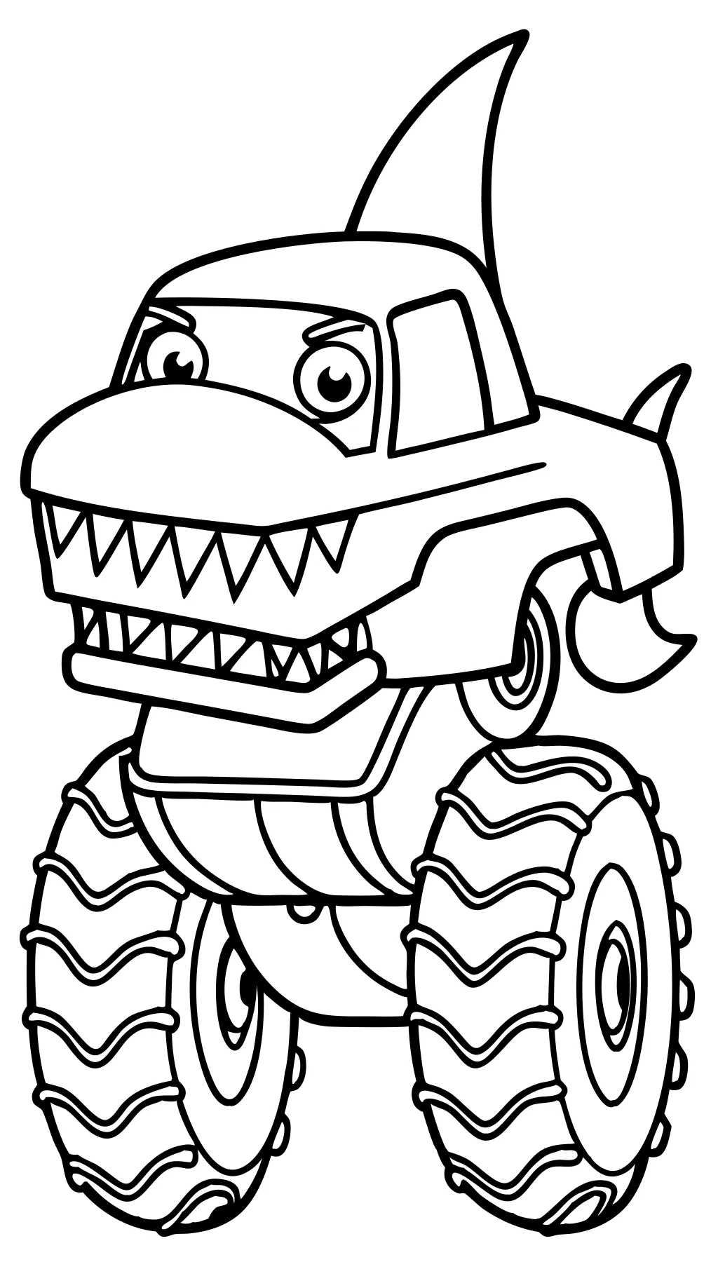 Tark Monster Truck Pages para colorear